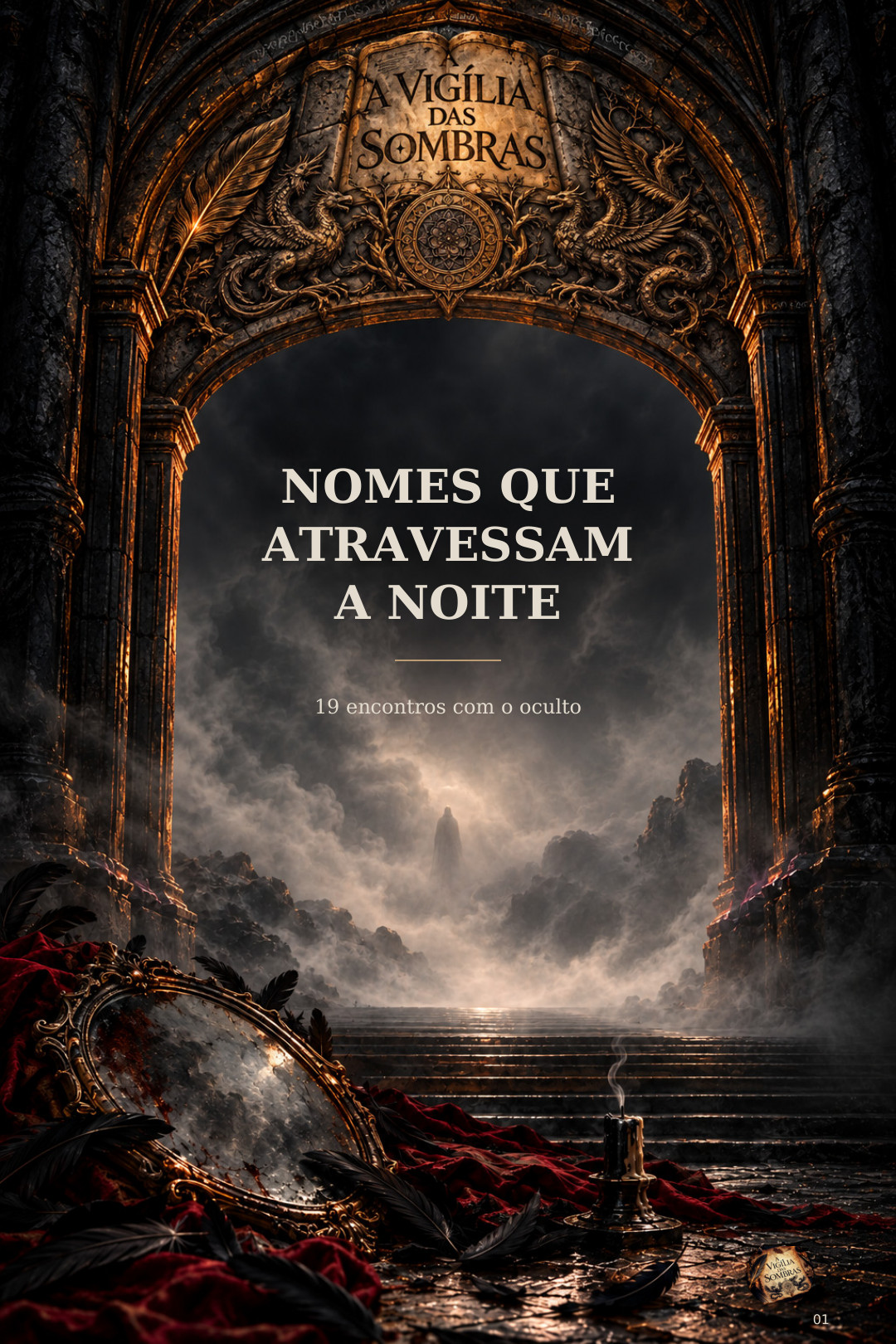 Capa de Nomes que Atravessam a Noite, de A Vigília das Sombras